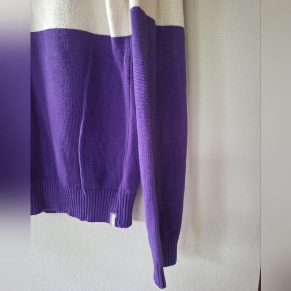 Bruzer purple Clemson Tigers Embroidered sweater Mens Size M Unisex - Picture 5 of 8